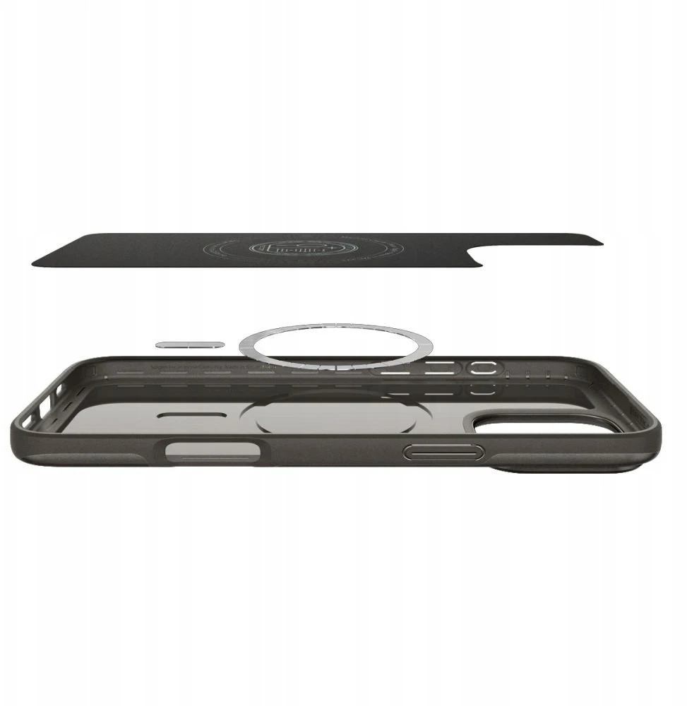 Dėklas Spigen Thin Fit MagSafe, gunmetal - iPhone 17 Pro Max