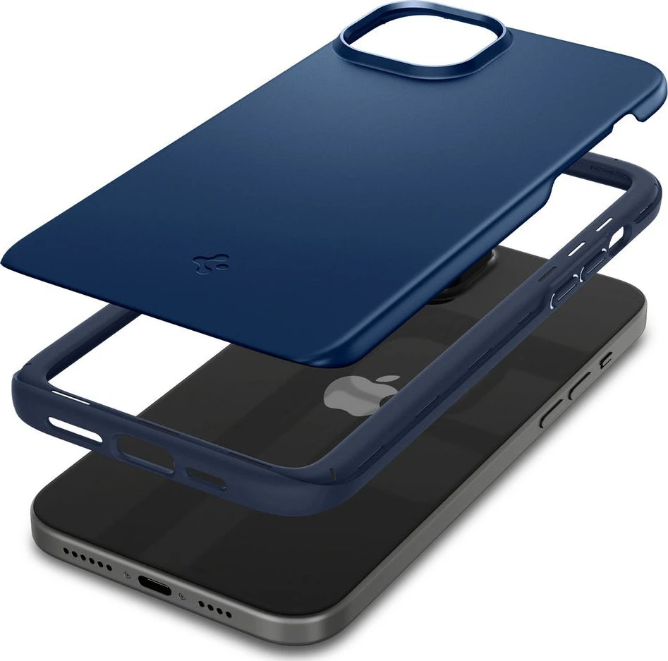Spigen Thin Fit dėklas skirtas Apple iPhone 15 Plus,  spalva - Navy Blue