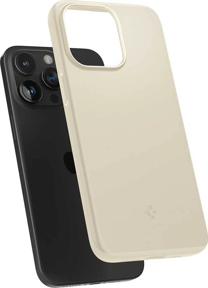 Spigen Thin Fit dėklas skirtas Apple iPhone 15 Pro,  spalva - Mute Beige