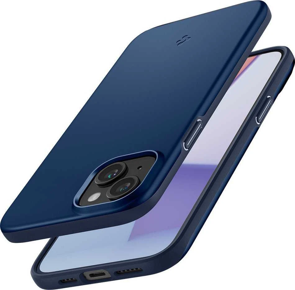 Spigen Thin Fit dėklas skirtas Apple iPhone 15 Plus,  spalva - Navy Blue