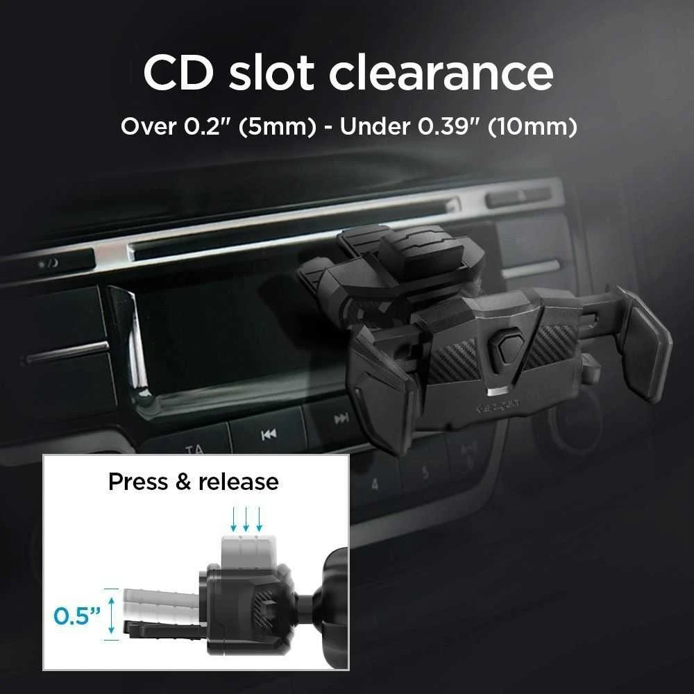 Spigen Kuel TMS24 One Tap CD Slot automobilinis telefono laikiklis Holder