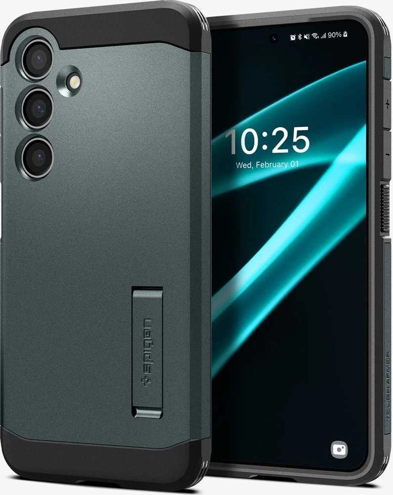 Spigen Tough Armor dėklas, skirtas Samsung Galaxy S24+ abyss žalios spalvos