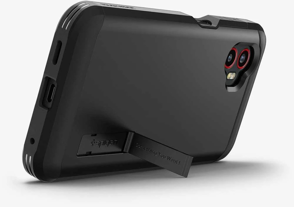Dėklas Spigen Tough Armor skirtas Samsung Galaxy XCover 7 Pro juodos spalvos