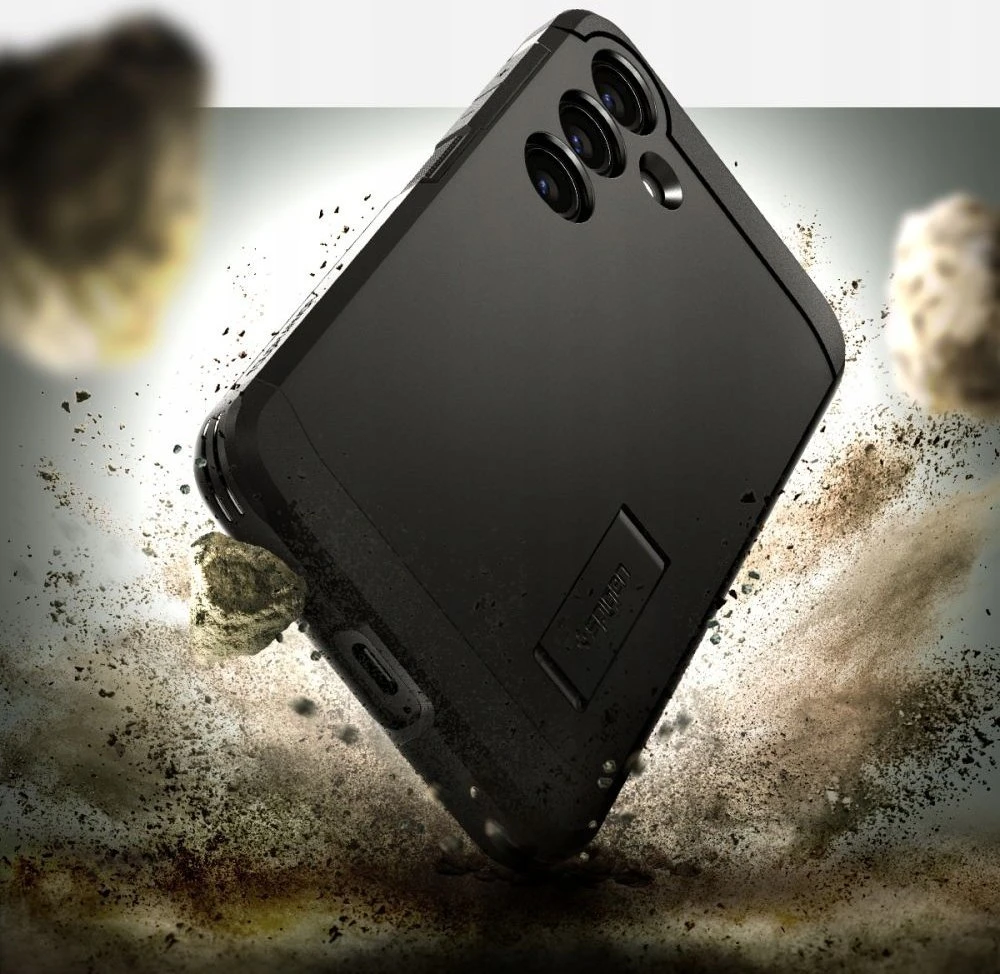 Spigen Tough Armor – dėklas skirtas Samsung Galaxy S24 FE Juodas