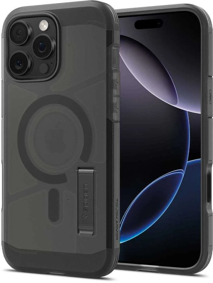 Spigen Tough Armor "T" Mag MagSafe dėklas iPhone 16 Pro - juodas