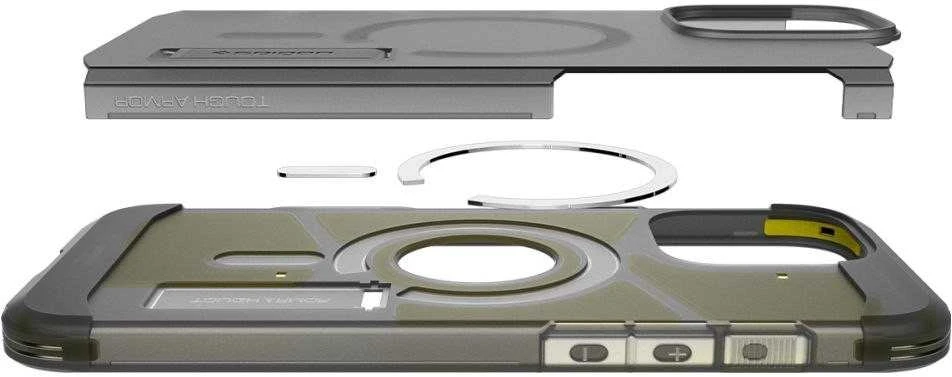 Spigen Tough Armor "T" Mag MagSafe dėklas iPhone 16 Pro - juodas