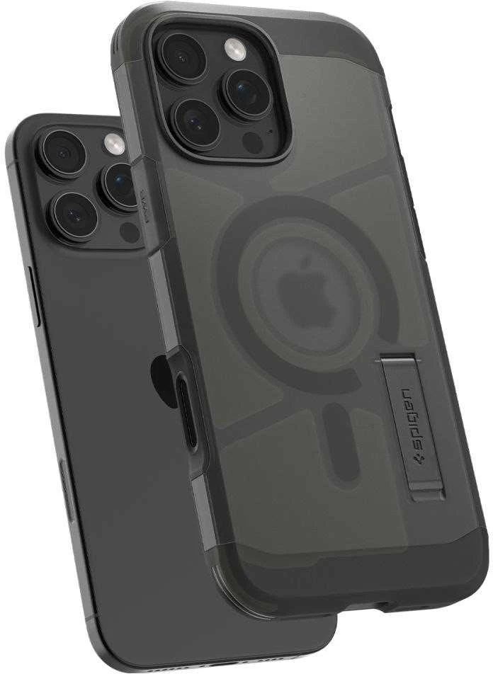 Spigen Tough Armor "T" Mag MagSafe dėklas iPhone 16 Pro - juodas