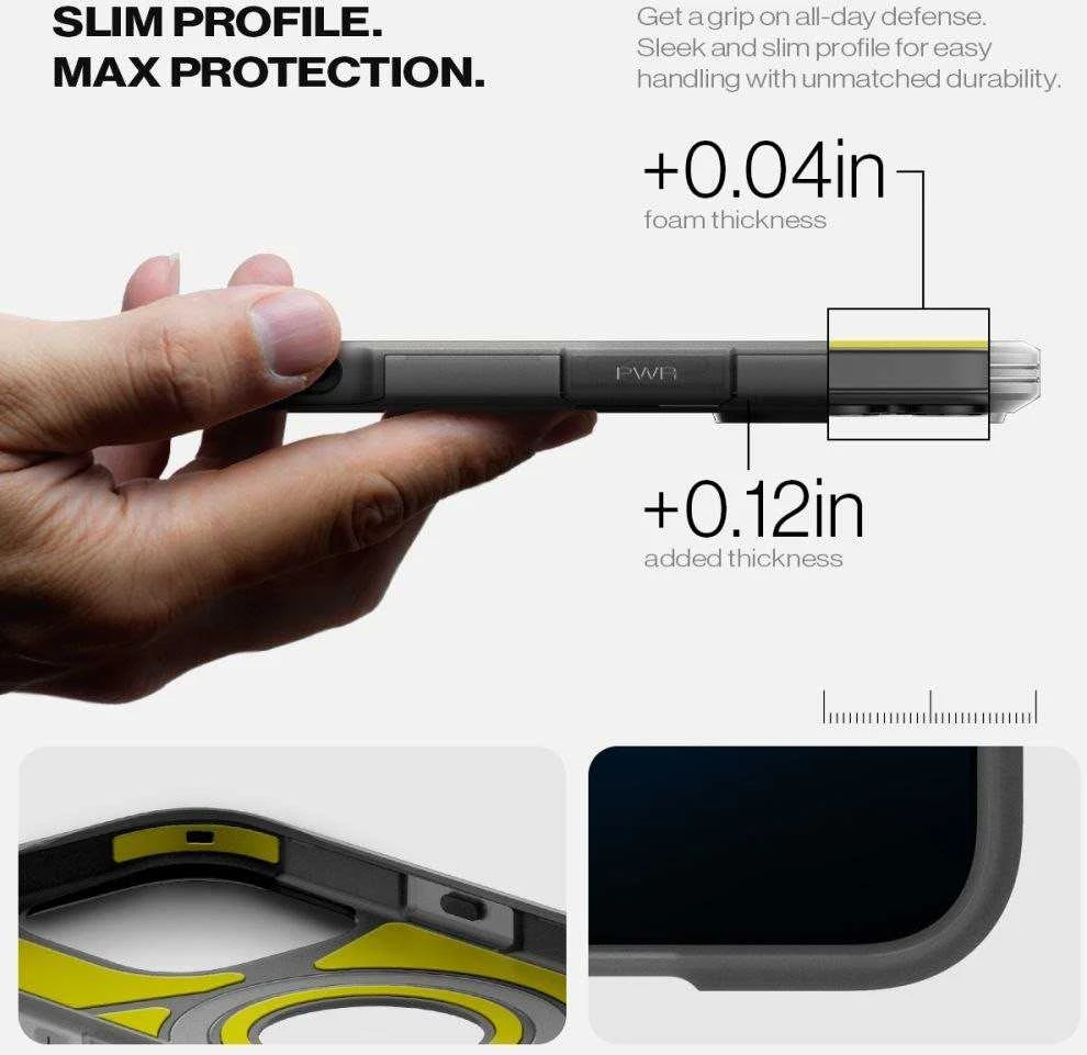 Spigen Tough Armor "T" Mag MagSafe dėklas iPhone 16 Pro - juodas