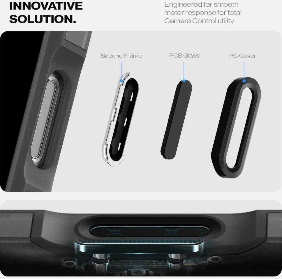 Spigen Tough Armor "T" Mag MagSafe dėklas iPhone 16 Pro - juodas