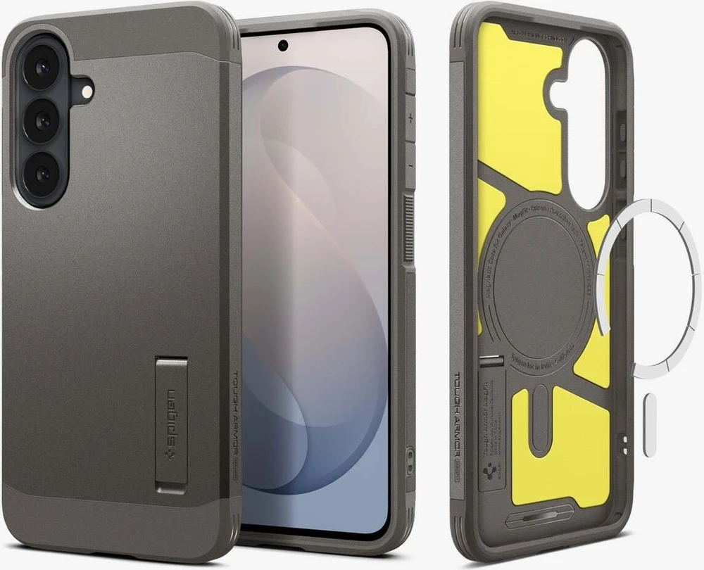 Spigen Tough Armor MAG MagSafe dėklas Samsung Galaxy S26 FE GUNMETAL