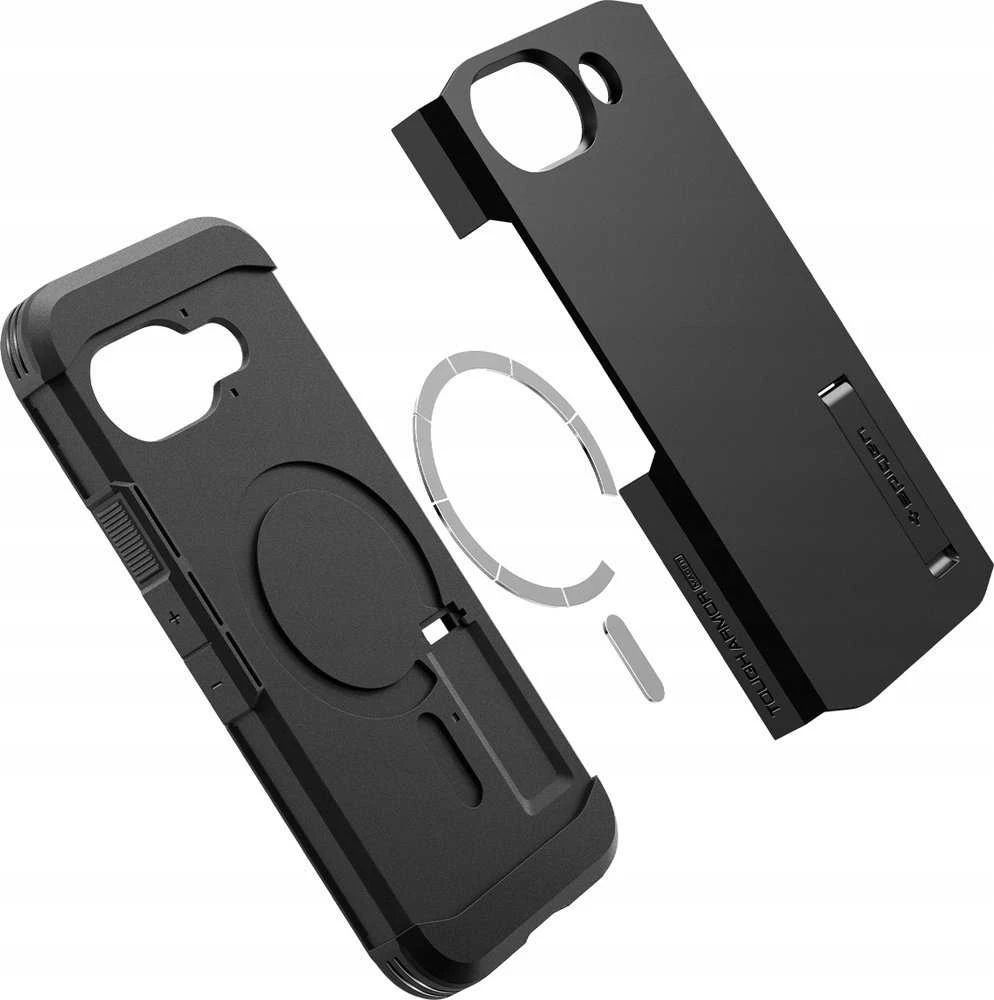 Spigen Tough Armor Mag MagSafe dėklas, skirtas Google Pixel 9A - juodas