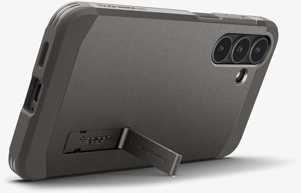 Spigen Tough Armor Mag MagSafe dėklas skirtas Samsung Galaxy S25 FE – Graphite