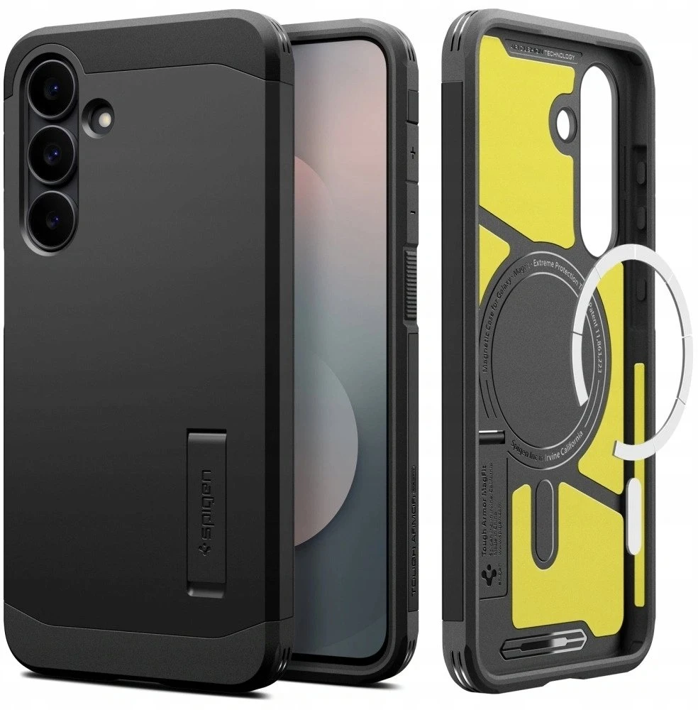 Spigen Tough Armor Mag MagSafe dėklas skirtas Samsung Galaxy S26+ – juodos spalvos