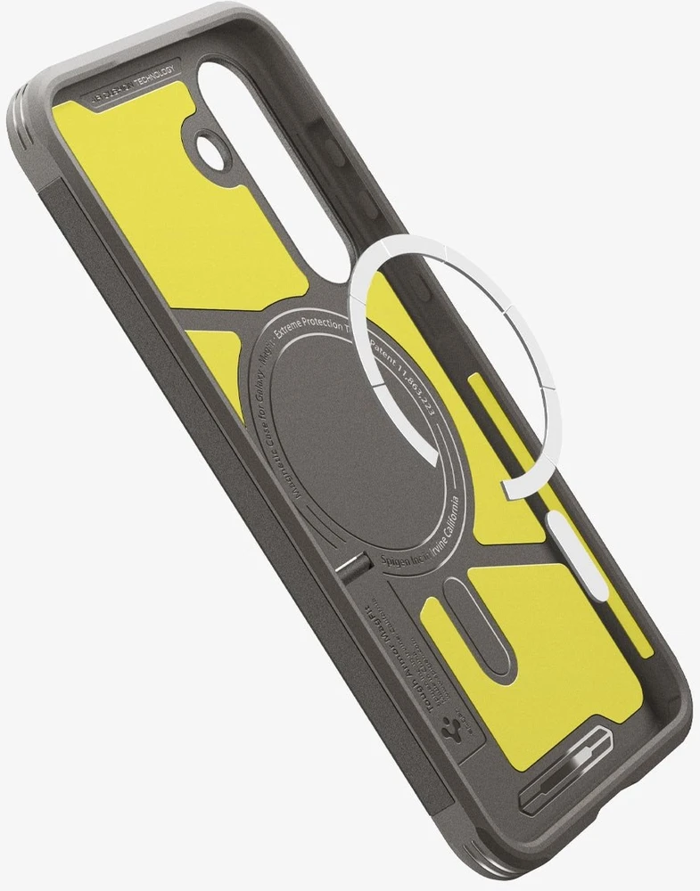 Spigen Tough Armor Mag MagSafe dėklas skirtas Samsung Galaxy S25 FE – Graphite