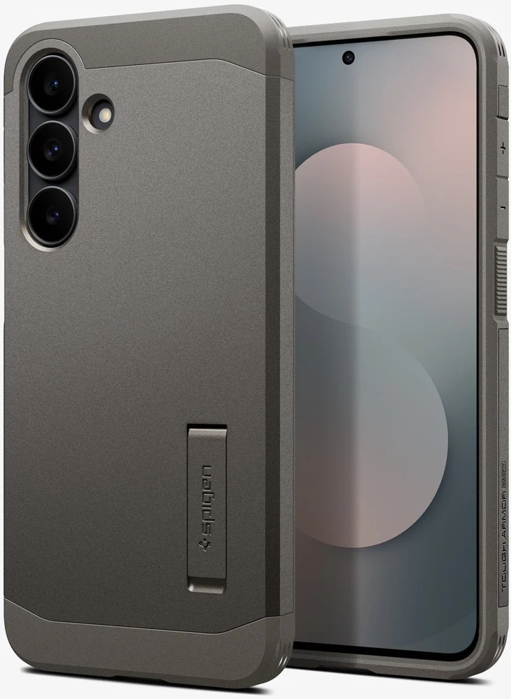 Spigen Tough Armor Mag MagSafe dėklas skirtas Samsung Galaxy S25 FE – Graphite