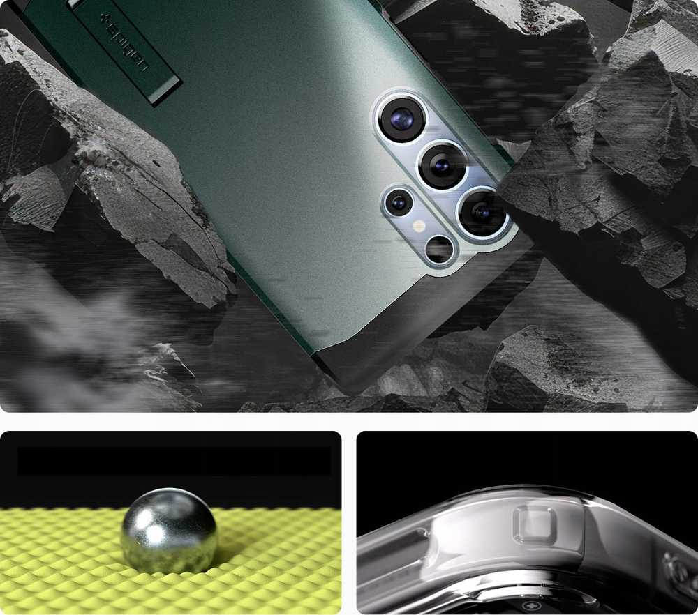 Spigen Tough Armor MagSafe - dėklas skirtas Samsung Galaxy S25 Ultra Abyss Žalias