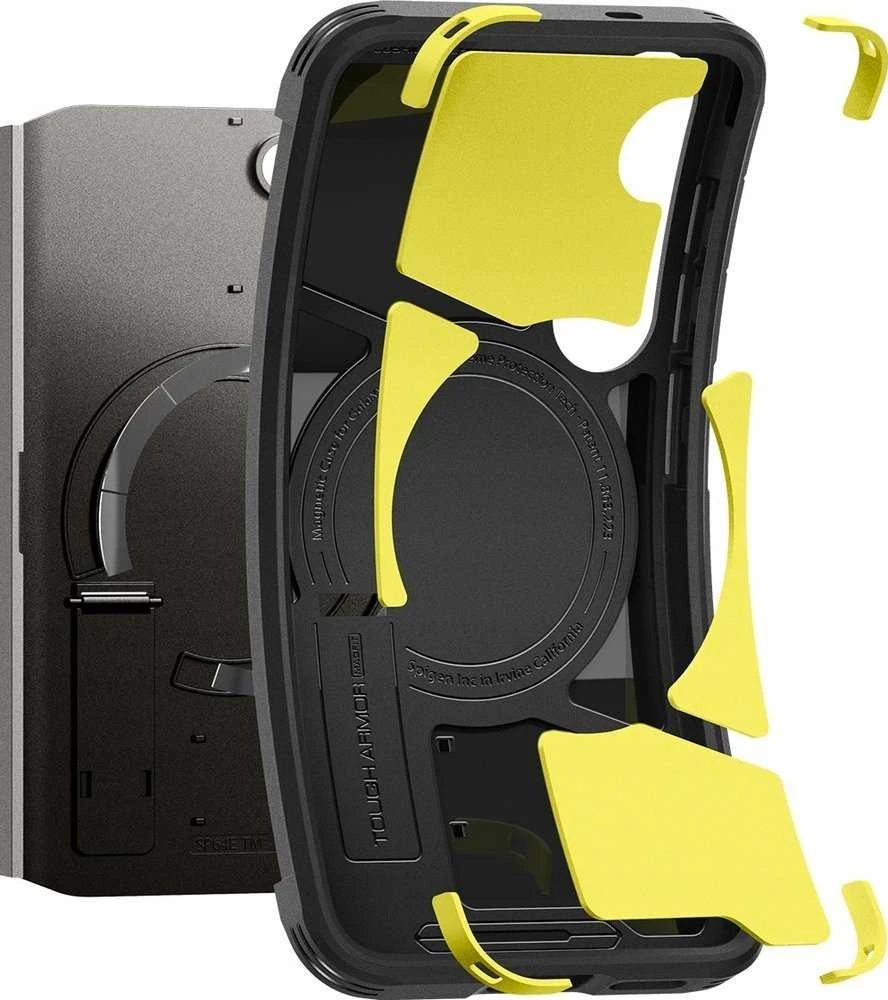 Spigen Tough Armor MagSafe dėklas skirtas Samsung Galaxy S25 – žalios spalvos