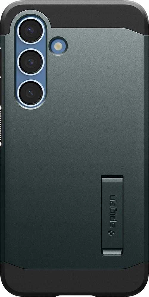Spigen Tough Armor MagSafe dėklas skirtas Samsung Galaxy S25 – žalios spalvos