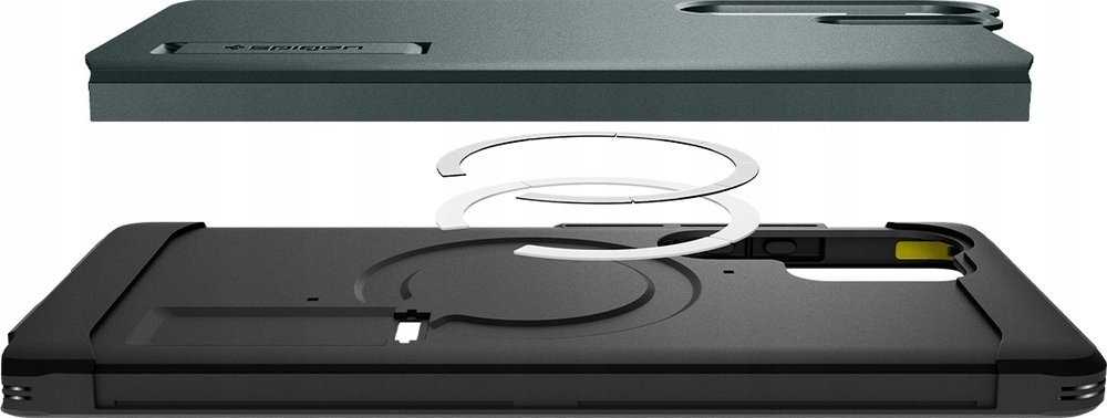 Spigen Tough Armor MagSafe - dėklas skirtas Samsung Galaxy S25 Ultra Abyss Žalias