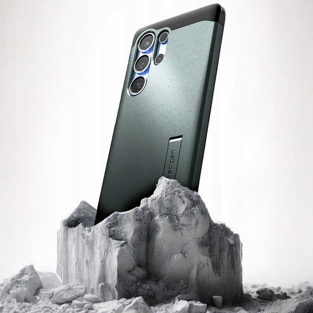 Spigen Tough Armor MagSafe - dėklas skirtas Samsung Galaxy S25 Ultra Abyss Žalias