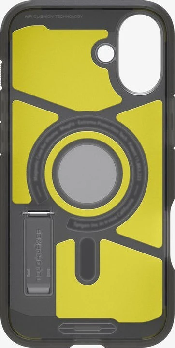 Dėklas „Spigen Tough Armor MagSafe“, šerkšno juodas - iPhone 16