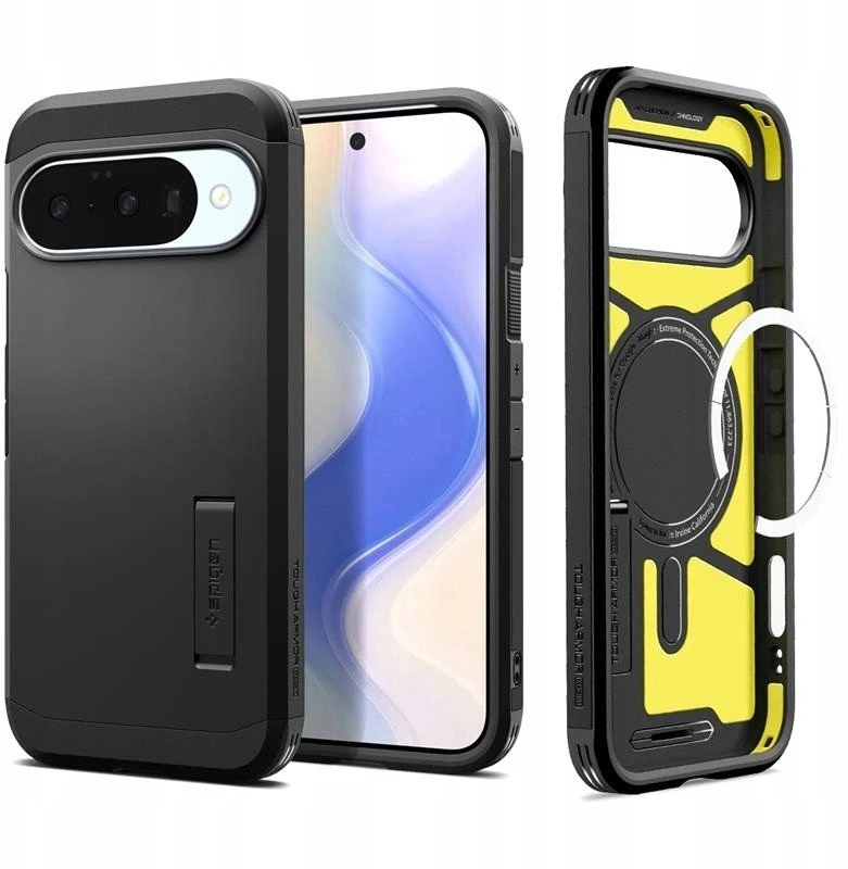 Spigen Tough Armor Mag MagSafe dėklas skirtas Google Pixel 10 / 10 Pro – juodos spalvos