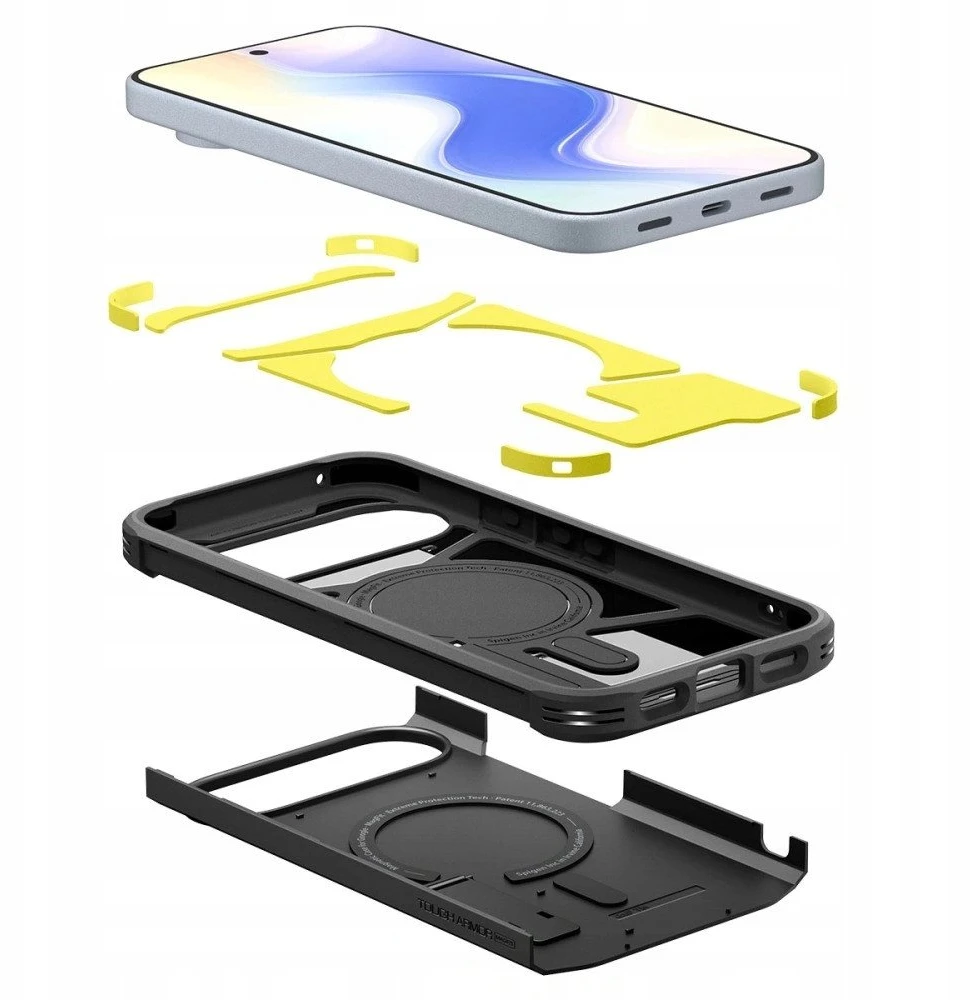 Spigen Tough Armor Mag MagSafe dėklas skirtas Google Pixel 10 / 10 Pro – juodos spalvos