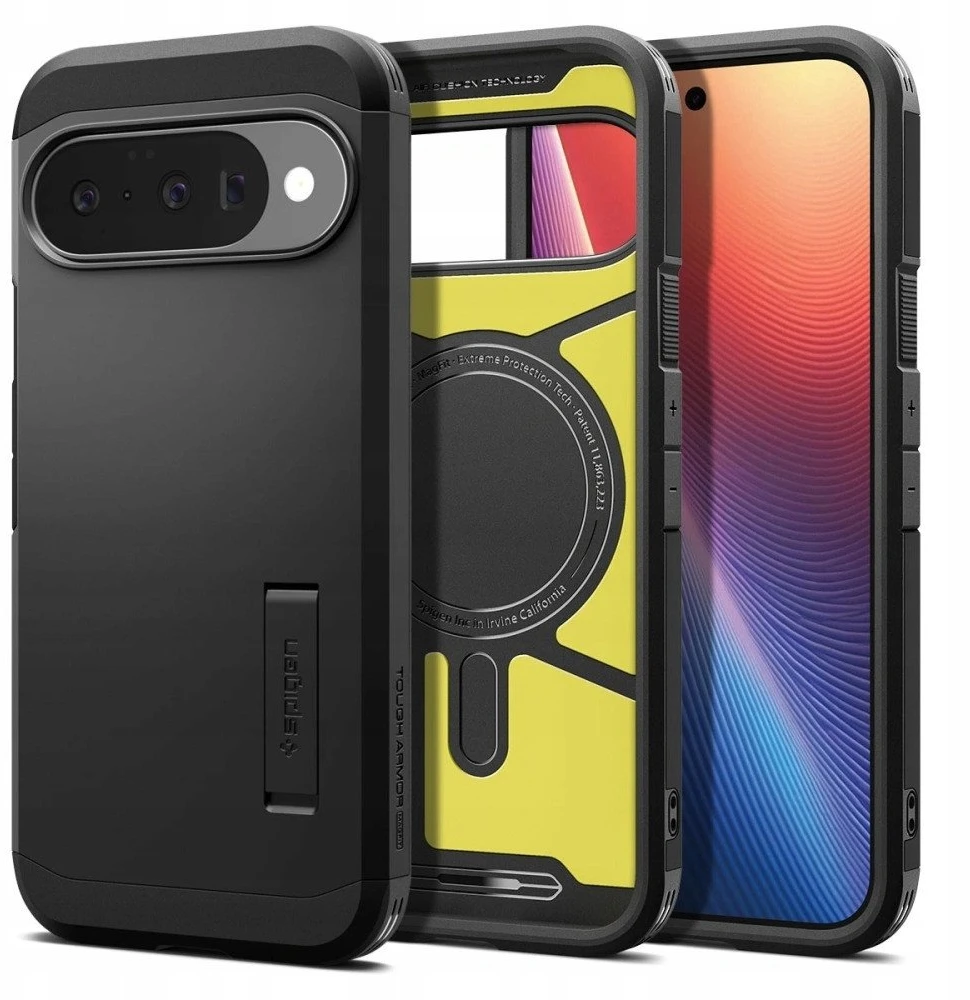 Spigen Tough Armor Mag MagSafe dėklas skirtas Google Pixel 10 / 10 Pro – juodos spalvos