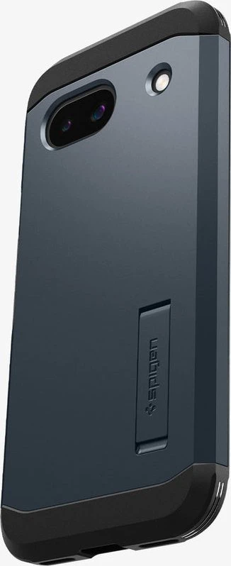 Dėklas Spigen Tvirtas šarvas, metalinis skalūno spalvos – „Google Pixel 8a“