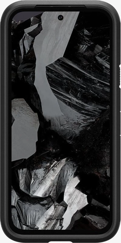 Dėklas Spigen Tvirtas šarvas, metalinis skalūno spalvos – „Google Pixel 8a“