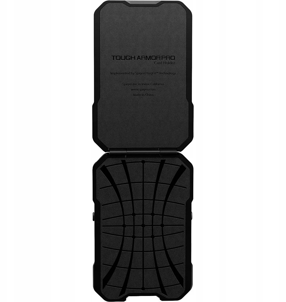 Dėklas „Spigen Tough Armor Pro“ piniginė, „MagSafe 5 Card“, juoda
