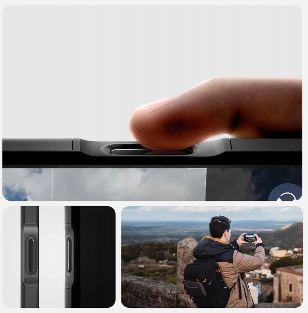 Spigen Tough Armor "T" MagSafe dėklas skirtas Apple iPhone 17 Pro – juodos spalvos