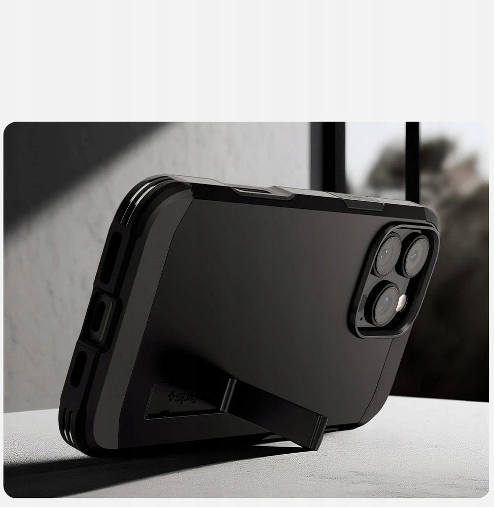 Spigen Tough Armor "T" MagSafe dėklas skirtas Apple iPhone 17 Pro – juodos spalvos