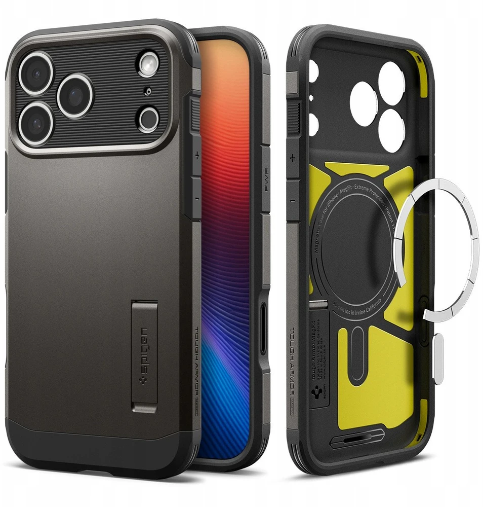 „Spigen Tough Armor T MagSafe“, metalinis dėklas – „iPhone 17 Pro Max“