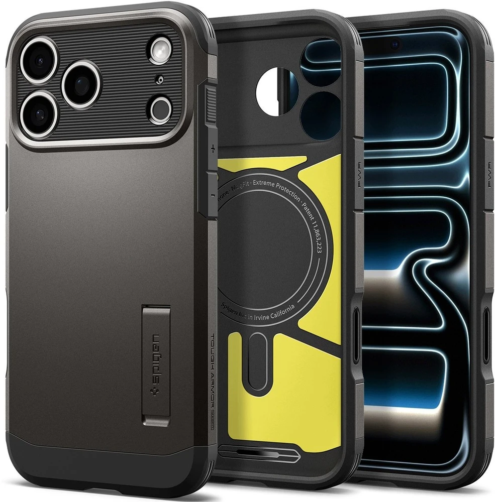 Spigen Tough Armor dėklas iPhone 18 Pro Max / 17 Pro Max - Juodas
