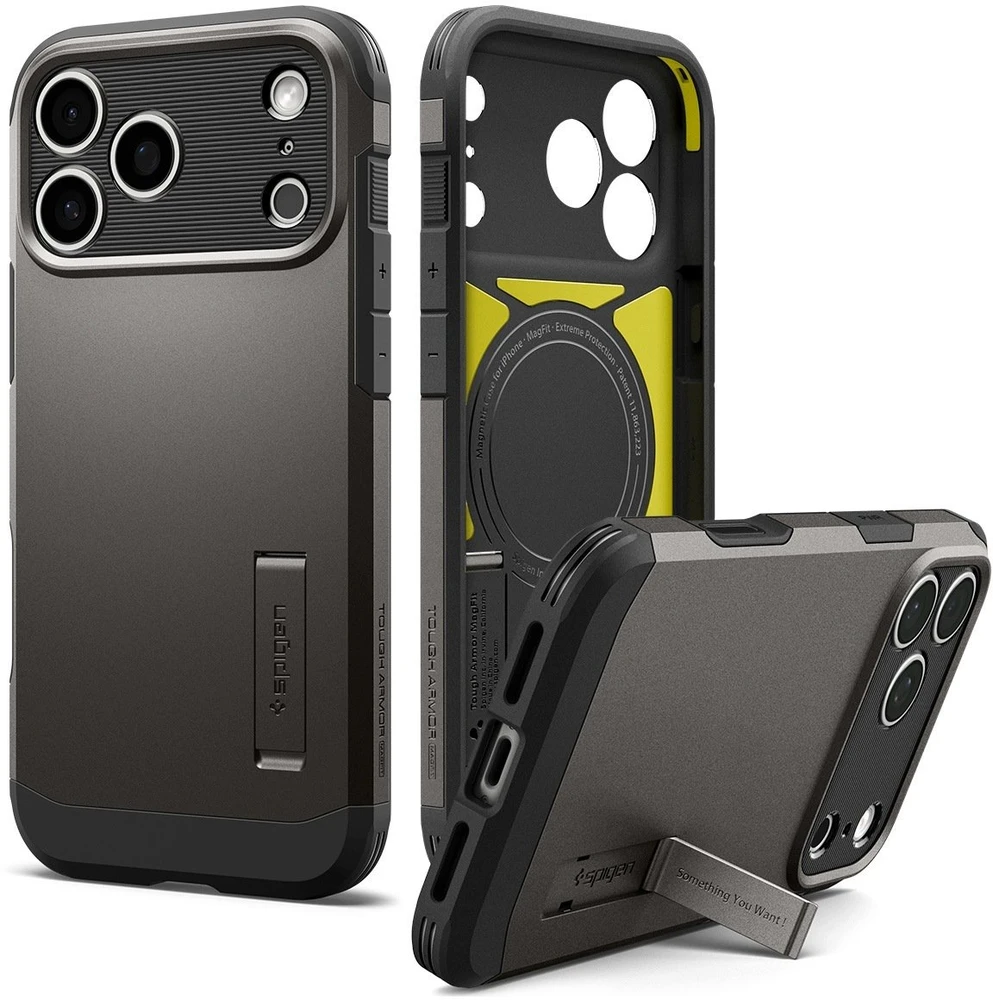 Spigen Tough Armor dėklas iPhone 18 Pro Max / 17 Pro Max - Juodas