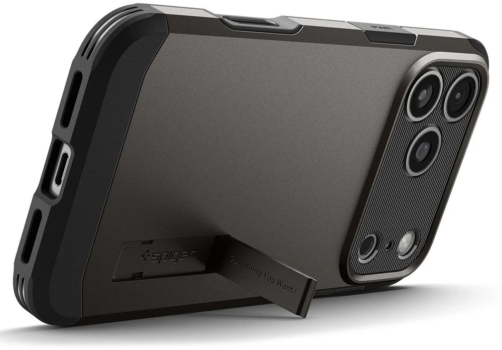 Spigen Tough Armor MagSafe dėklas iPhone 18 Pro / 17 Pro - juodas
