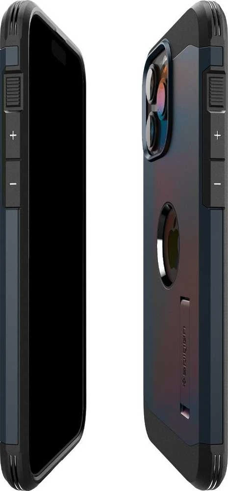 Spigen Tough Armor (MagFit) dėklas skirtas Apple iPhone 15 Pro Max, spalva - Metal Slate