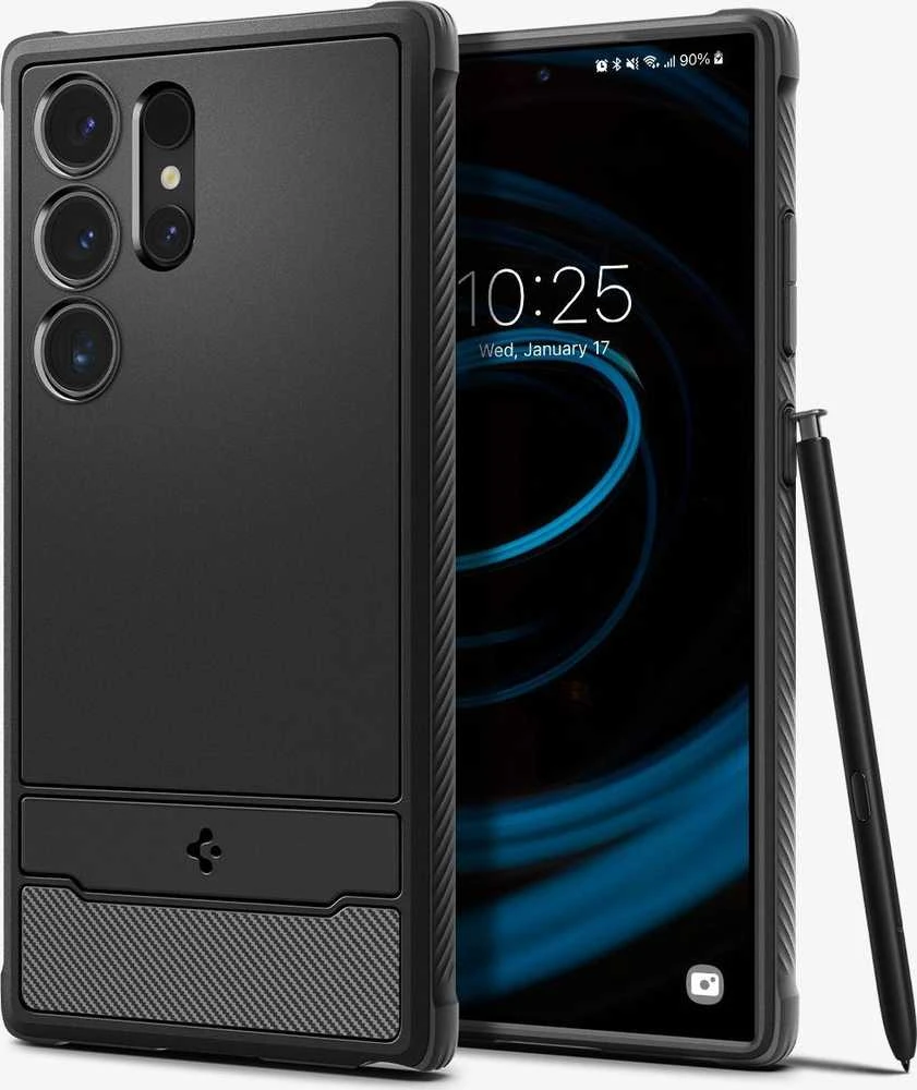 Dėklas SPIGEN RUGGED ARMOR GALAXY S24 ULTRA MATTE Juodas