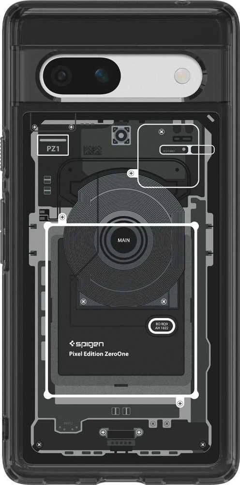 Dėklas Spigen Ultra Hybrid, zero one - Google Pixel 7a