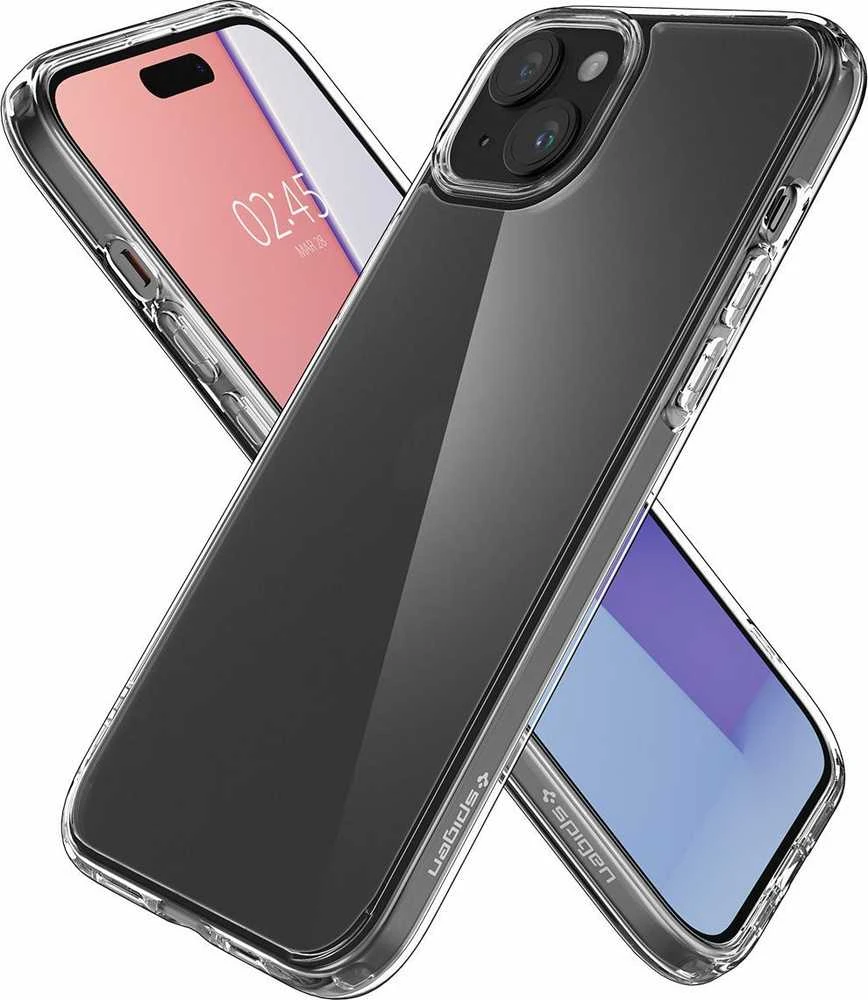 Spigen Ultra Hybrid Matte dėklas skirtas Apple iPhone 15 Plus, spalva - Frost Clear