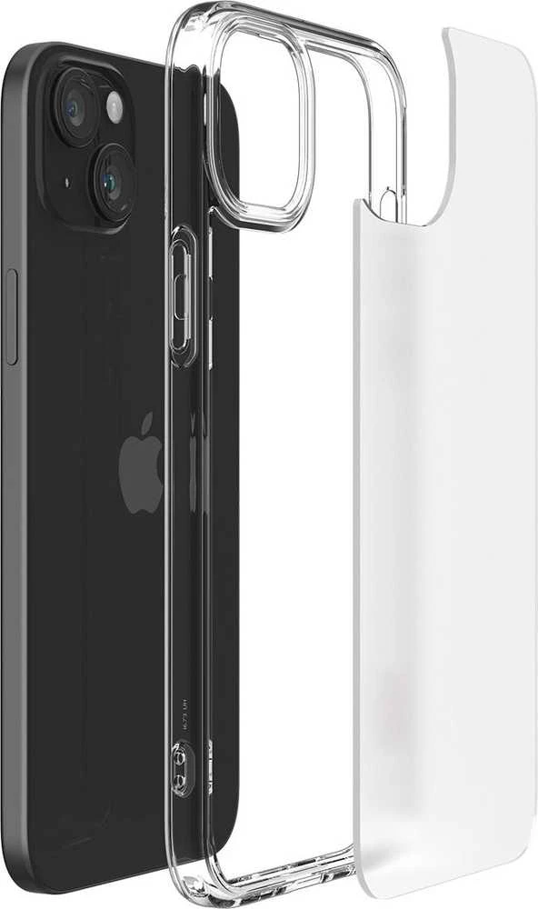 Spigen Ultra Hybrid Matte dėklas skirtas Apple iPhone 15 Plus, spalva - Frost Clear