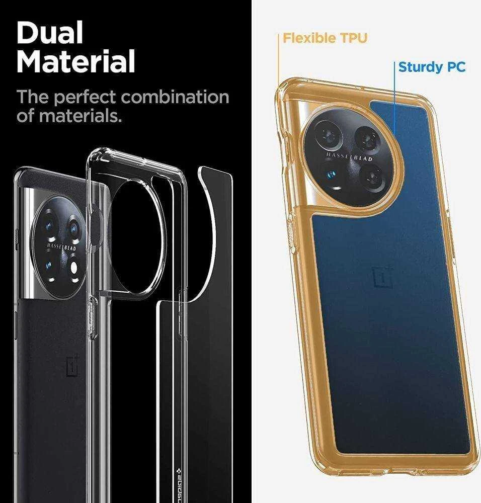 Dėklas „Spigen Ultra Hybrid Oneplus 11 5G Crystal Clear“.