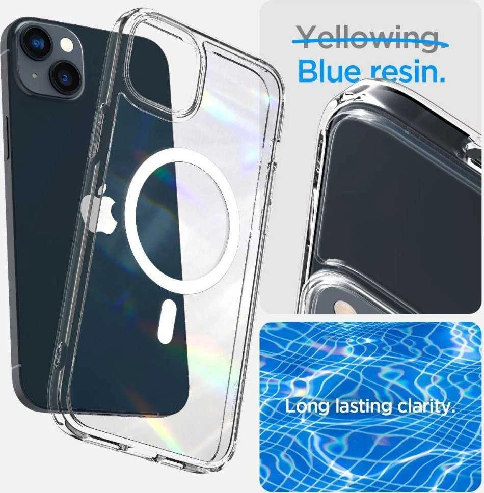 Spigen Ultra Hybrid (MagFit) dėklas skirtas Apple iPhone 14, spalva - Balta