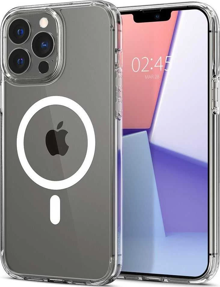 Spigen Ultra Hybrid (MagFit) dėklas skirtas Apple iPhone 13 Pro, spalva - Balta