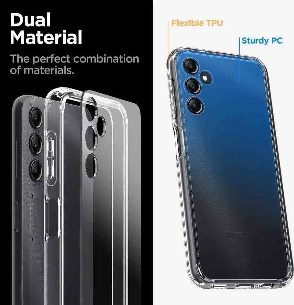 Spigen Ultra Hybrid dėklas skirtas Samsung Galaxy A14 5G (NA), spalva - Crystal Clear