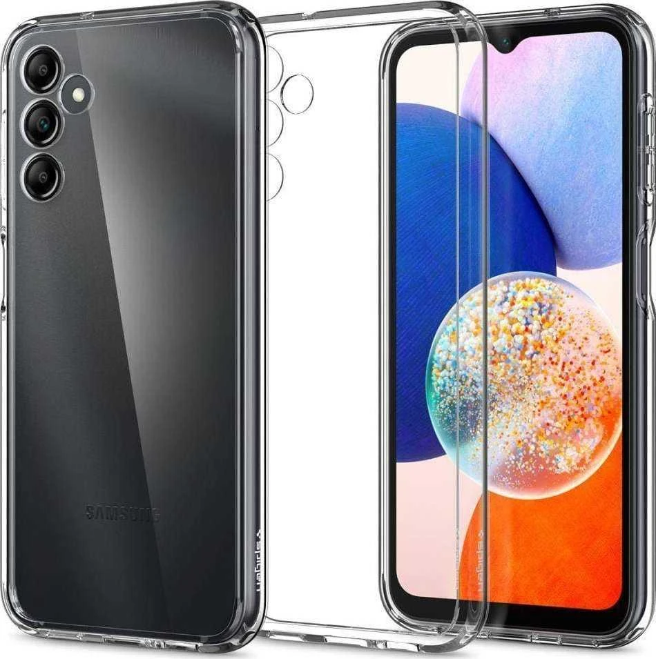 Spigen Ultra Hybrid dėklas skirtas Samsung Galaxy A14 5G (NA), spalva - Crystal Clear