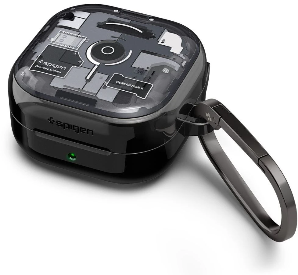 Dėklas Spigen Ultra Hybrid Samsung Galaxy BUDS 4 / 4 PRO ZERO ONE juodos spalvos