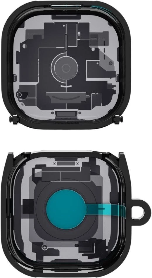 Dėklas Spigen Ultra Hybrid Samsung Galaxy BUDS 4 / 4 PRO ZERO ONE juodos spalvos