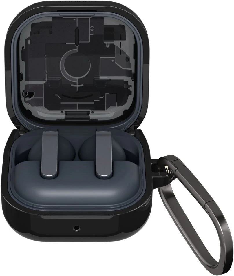 Dėklas Spigen Ultra Hybrid Samsung Galaxy BUDS 4 / 4 PRO ZERO ONE juodos spalvos